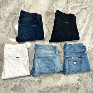LOT of 5 pairs Hudson Jeans Skinny Size 26/2 Like New
